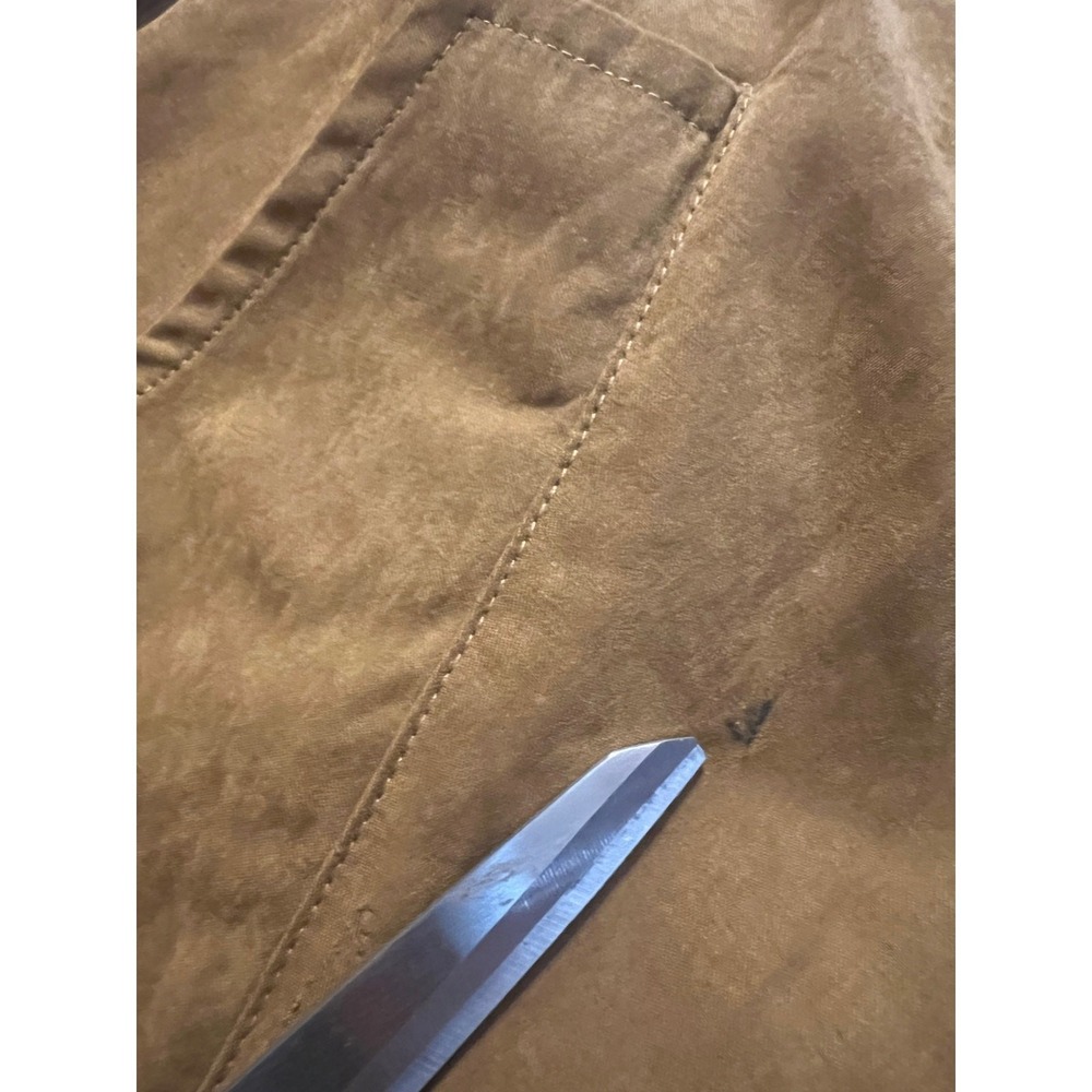 Entro Utility Jacket L Camel Hooded Anorak Drawstring Lightweight Boho Western - Picture 9 of 9